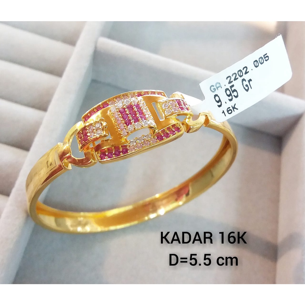 Gelang emas asli bangle kadar 700/16karat