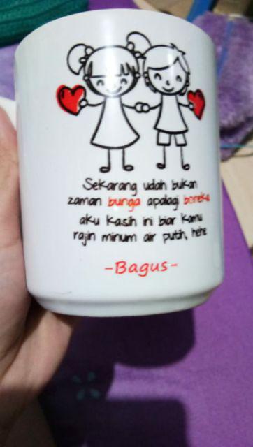 Mug Pernikahan / Kado Wedding / Gelas Custom / Mug