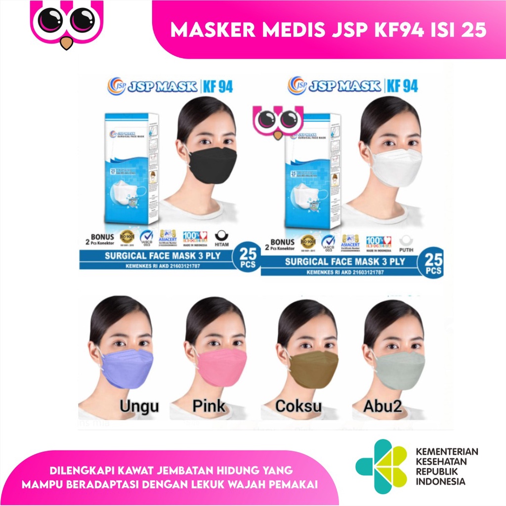 [ Kf Medis ] Masker Medis Jsp Kf94 Isi 25