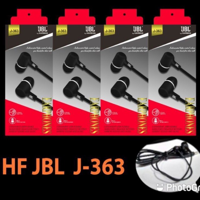 Hf Headset J363 Jack 3.5mm Super Bass