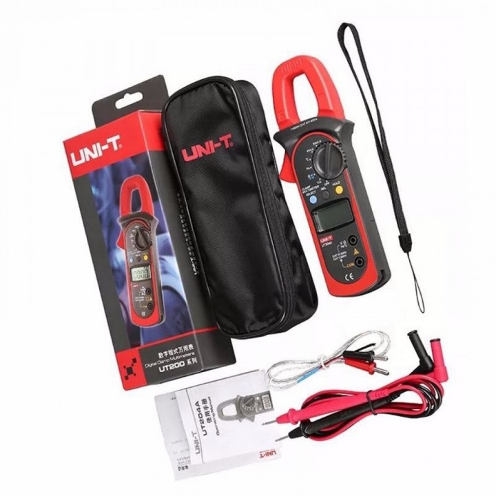 UNI-T UT-204A - AC-DC Digital Clamp Meter LCD Display Multitester