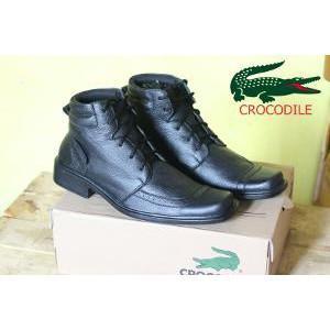 Sepatu Pantofel Tali / Sepatu Formal Crocodile Pria Kulit Asli