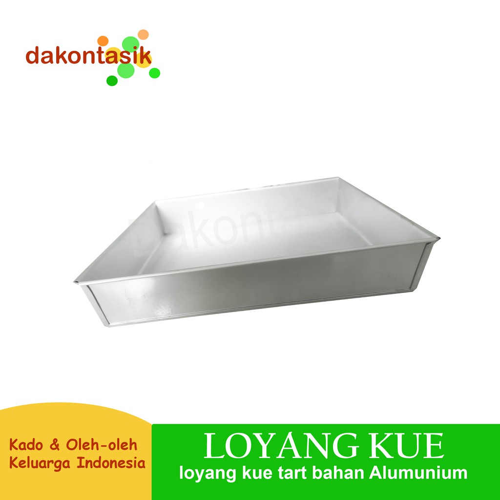 dakontasik - Loyang Kue Tart Bolu Cake Persegi 20 x20 cm