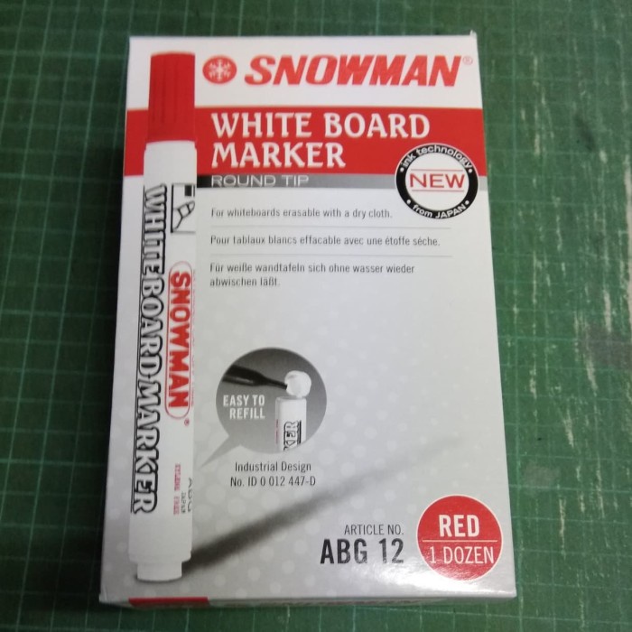 

tulis-alat-paket- spidol snowman white board abg12 -paket-alat-tulis.