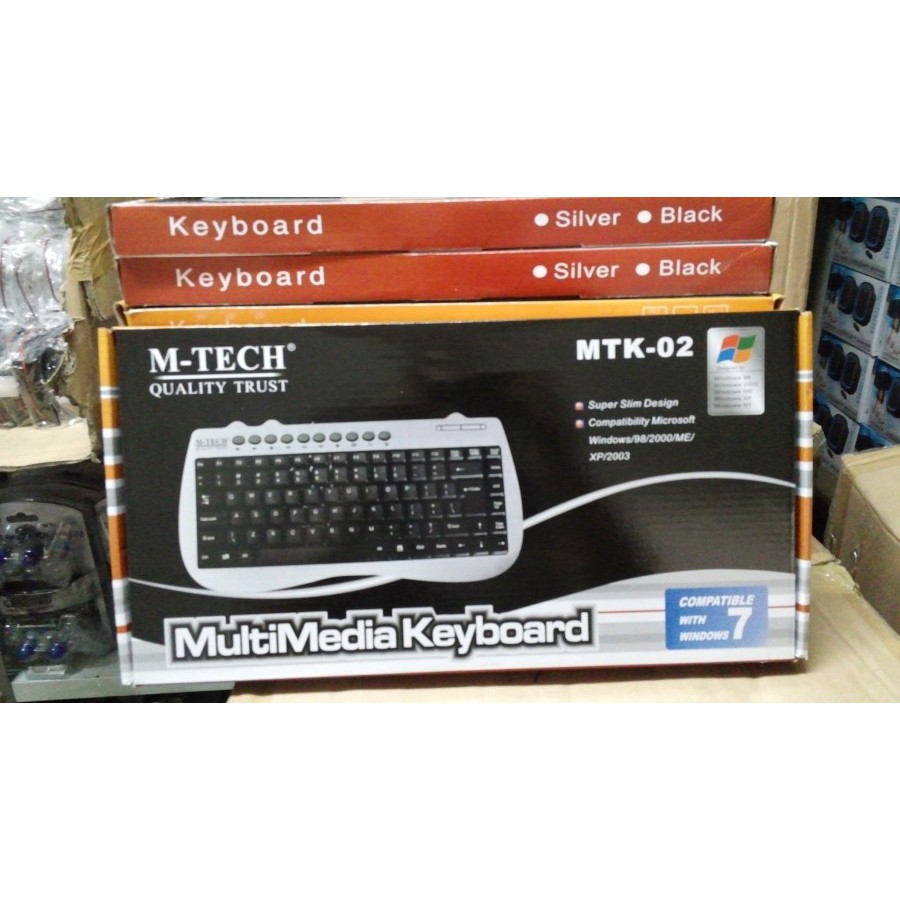 Keyboard USB Mini Multimedia Wired M-Tech MTK 02