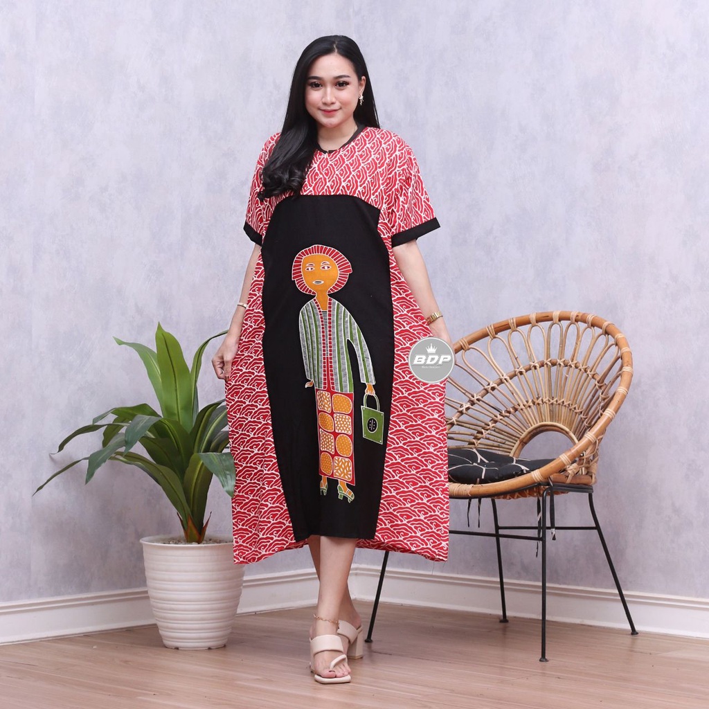 Daster Bu Tejo Jumbo LD 115 | Rayon Lembut | Daster Busui | Daster Jumbo | Daster Andin Ikatan Cinta