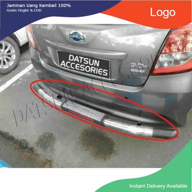Pengaman belakang bumper belakang tanduk belakan mobil datsun go