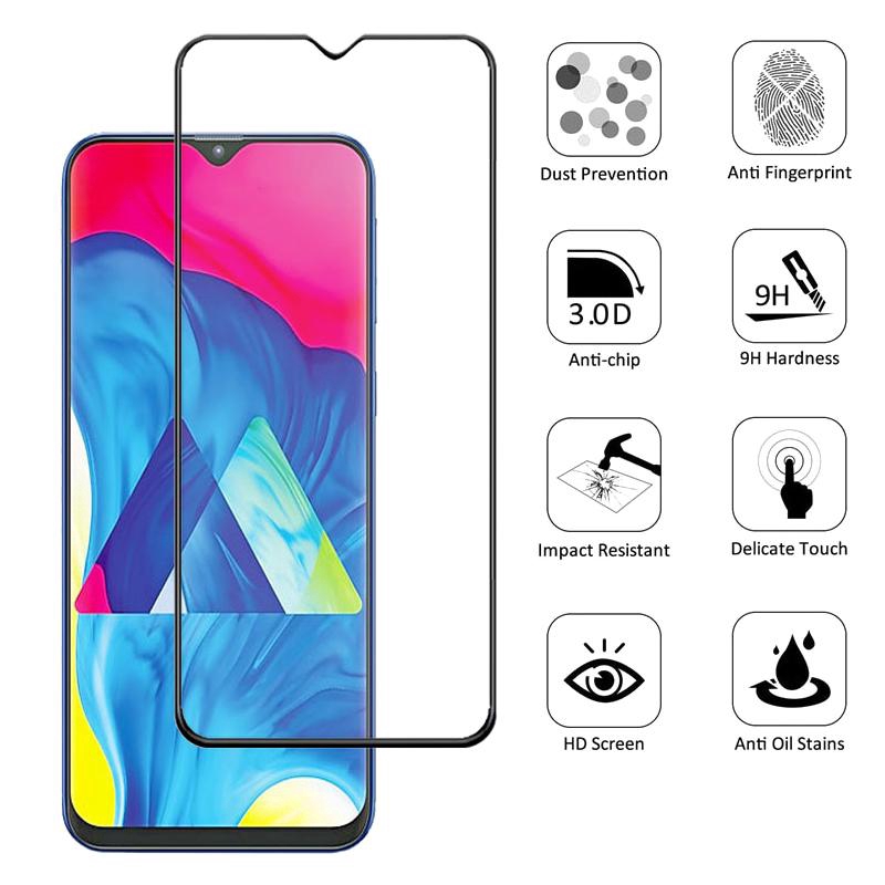 Samsung Galaxy A10 A30 A40 A50 A60 A70 Full Coverage Tempered Glass,For Samsung Galaxy M10 M20 M30