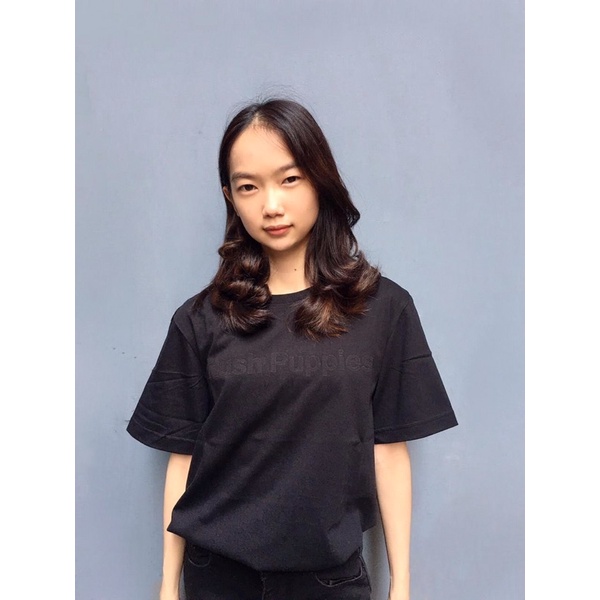 CUCI GUDANG Kaos Hush Puppies Original 100% Embos and FullTag Murah Meriah Black | Baju Kaos Hush Pu