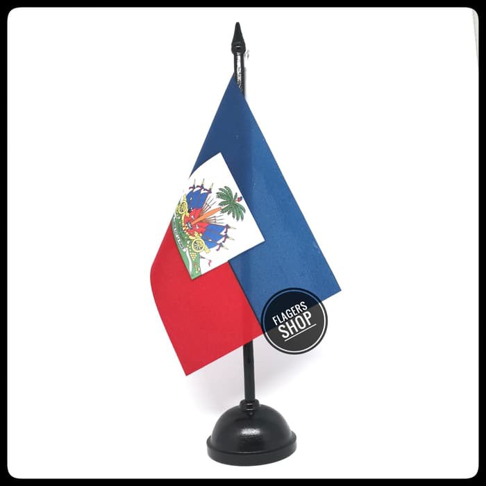 

Bendera Meja Haiti + Tiang Kayu