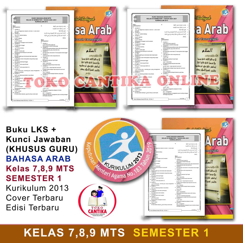 Copy Kunci Jawaban Lks Bahasa Arab Kelas 789 Smp Semester 1 Khusus Pegangan Guru Kurikulum 2013 Shopee Indonesia