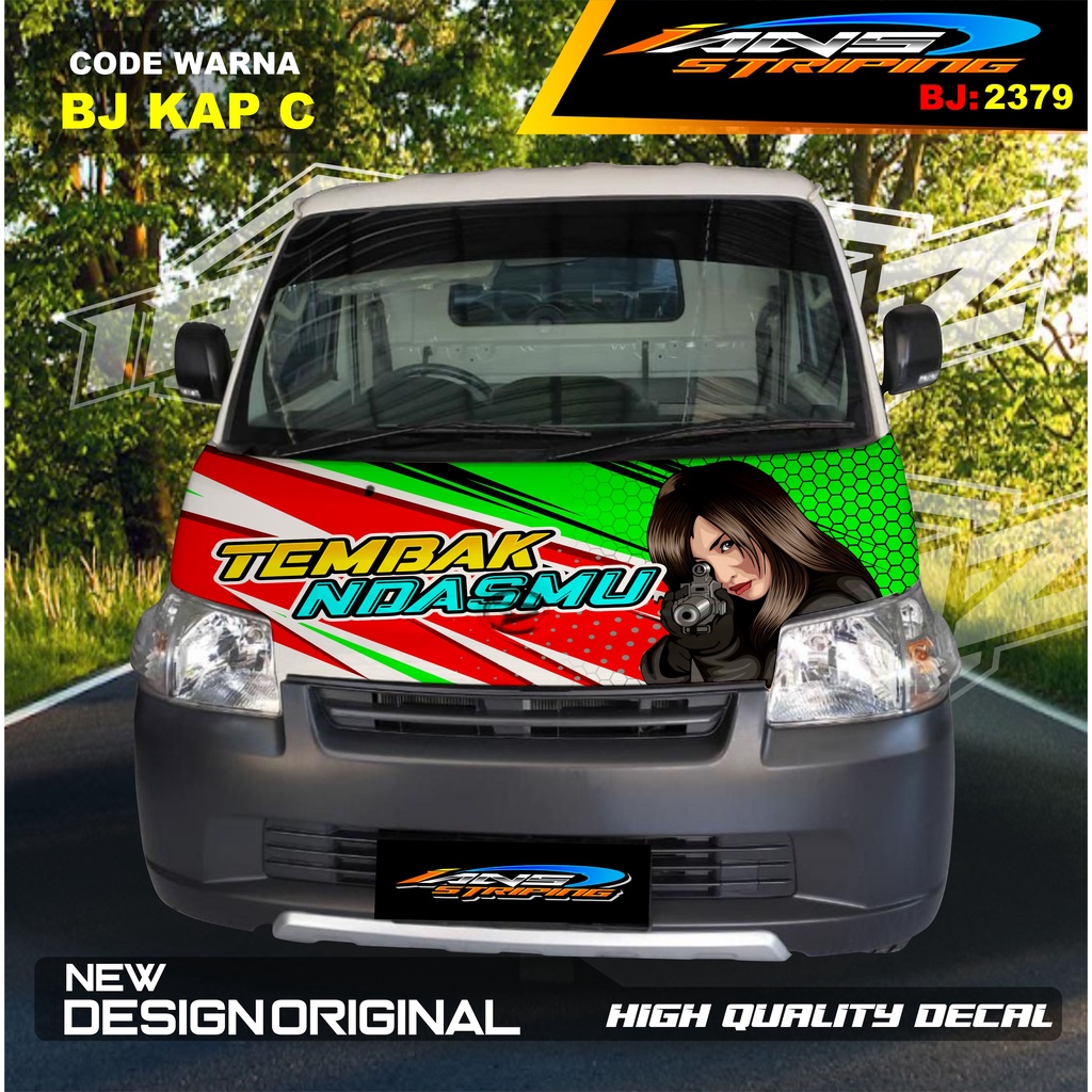 DECAL STIKER KAP KABIN DEPAN MOBIL GRANMAX PICK UP / VARIASI STIKER KABIN DEPAN PICK UP / DECAL STIKER KABIN CARRY PICK UP L300 DLL