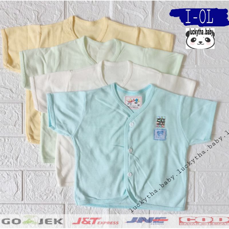 I-OL baju bayi pendek  polos Newborn / iol polos / baju bayi pendek iol