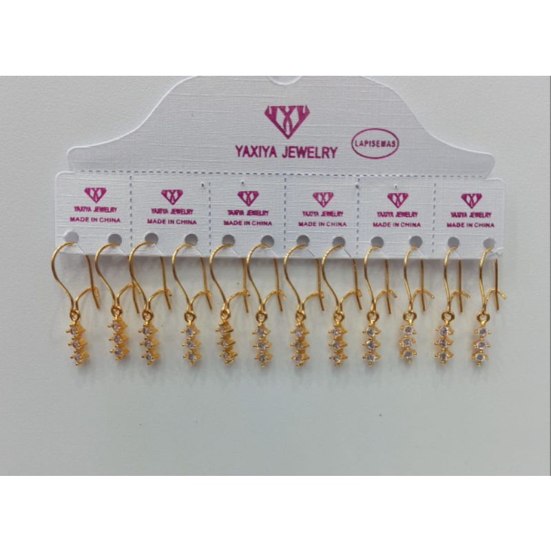 ANTING permata yexia lapis emas anting jewelAccessories anting wanita