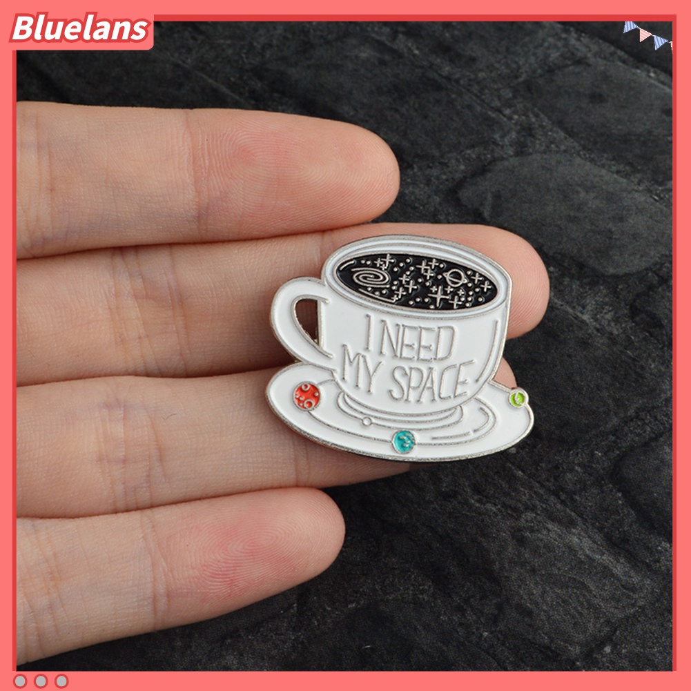 Bros Pin Enamel Bentuk Cangkir Kopi Untuk Jaket Denim