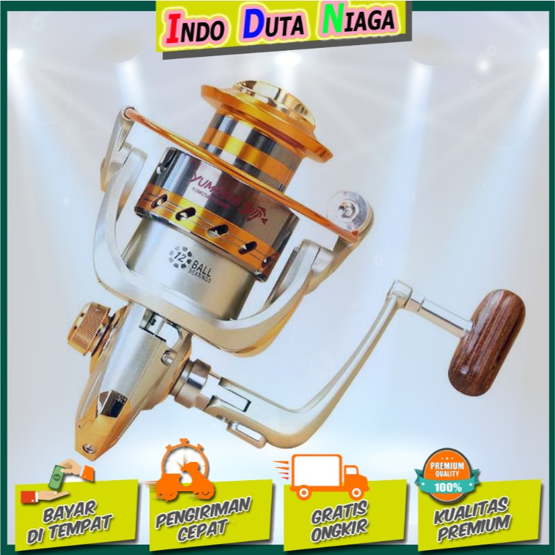 Yumoshi Gulungan Pancing EF6000 Fishing Spinning Reel 12 Ball Bearing