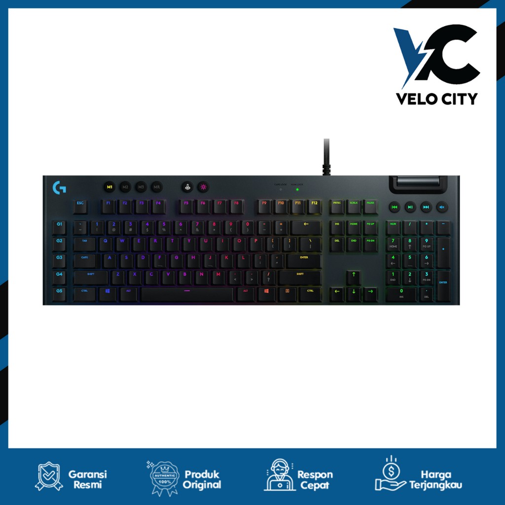 Logitech G813 LIGHTSYNC RGB Mechanical Gaming Keyboard G 813 Original Garansi Resmi