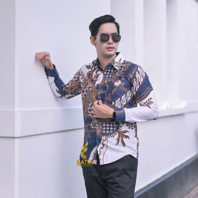 Kemeja Batik Lengan Panjang SLIMFIT Lapis Furing Katun Halus Premium Modern BAHWONO