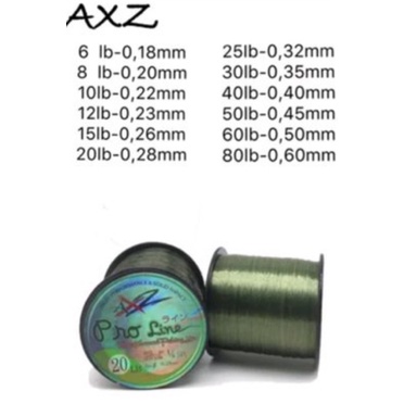 senar / tali pancing axz proline