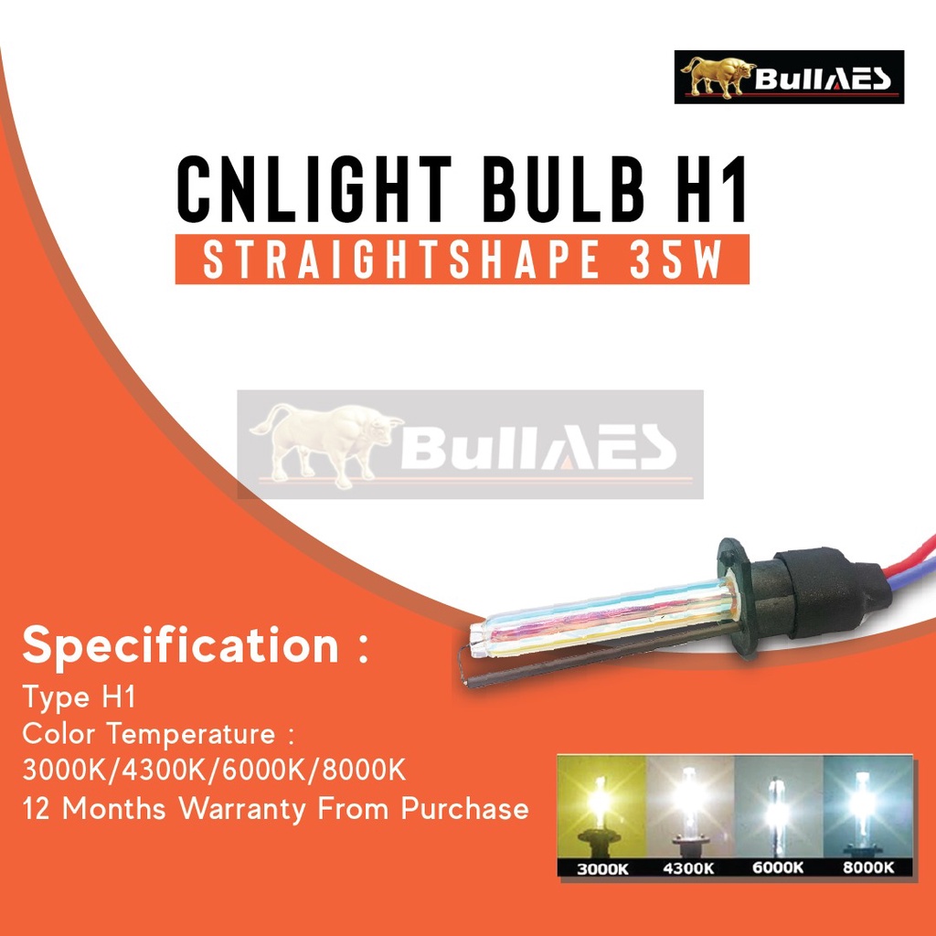 Bohlam Hid H1 Cnlight STRAIGHTSHAPE XENON BULB V1052