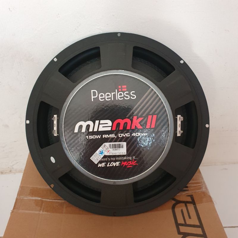 Subwoofer single coil Peerless M12 MKII 12 inch
