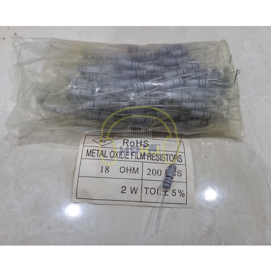 (30pcs) RESISTOR 2 WATT 18 OHM R 2w 18 ohm 2watt 18ohm