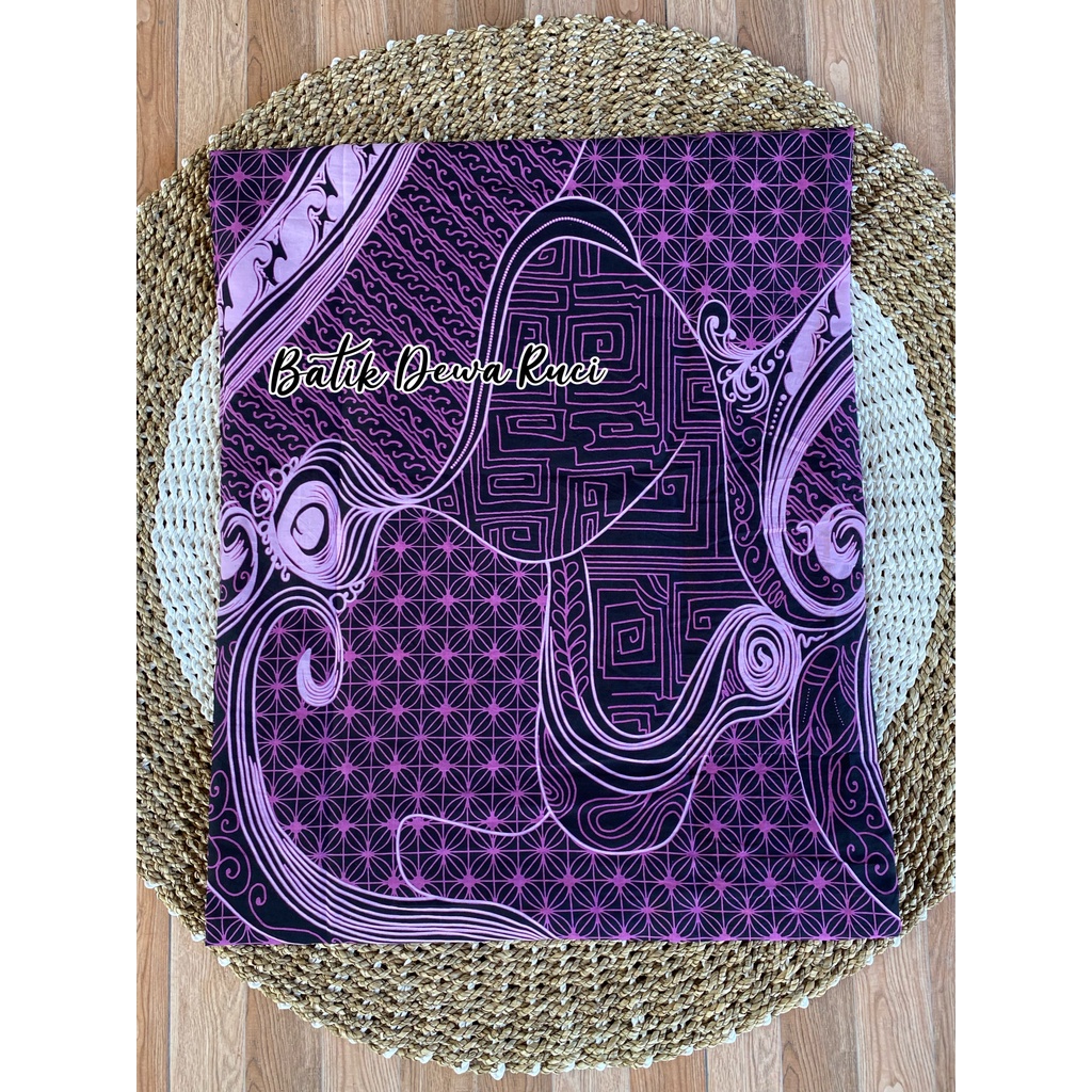 KAIN BATIK ABSTRACK UNGU 100% KATUN HALUS TEBAL