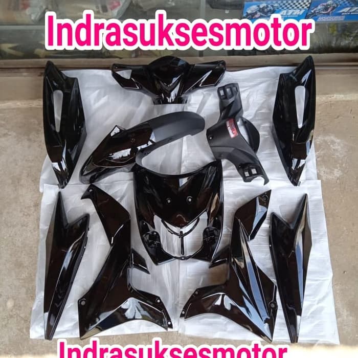 cover full body halus motor honda blade 110 lama warna hitam