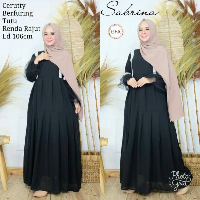 Gamis syari sabrina ori renda