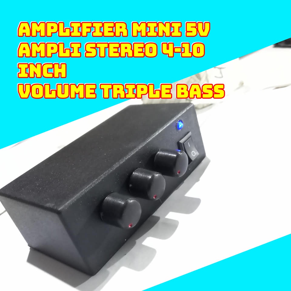 amplifier mini 5v / amplifier mini / amplifier volume bass trible /ampli mini / ampli mini rakitan 5