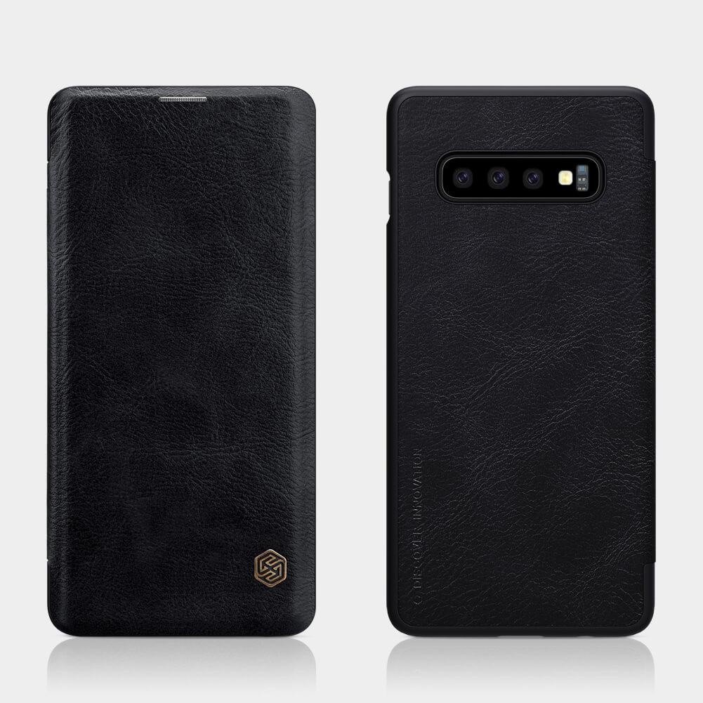 SAMSUNG GALAXY S10 PLUS NILLKIN QIN LEATHER CASE ORIGINAL