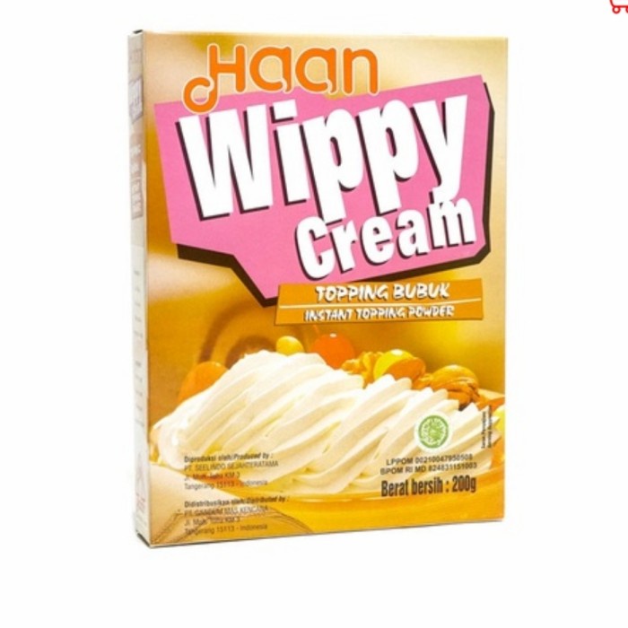 

haan wipy cream 200gr