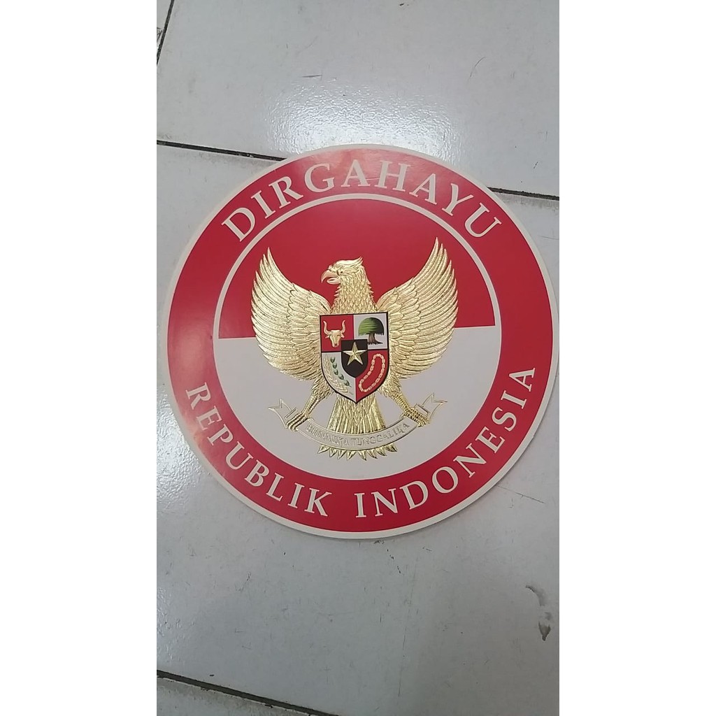 Karton Poster 3D HUT RI Garuda Merah Putih Dirgahayu 17 Agustus 42 cm big size