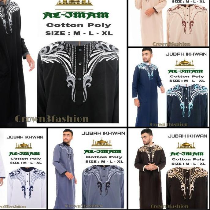 ♣ Jubah Pria Viral Terbaru Jubah Ikhwan Bordir √ OK ➬