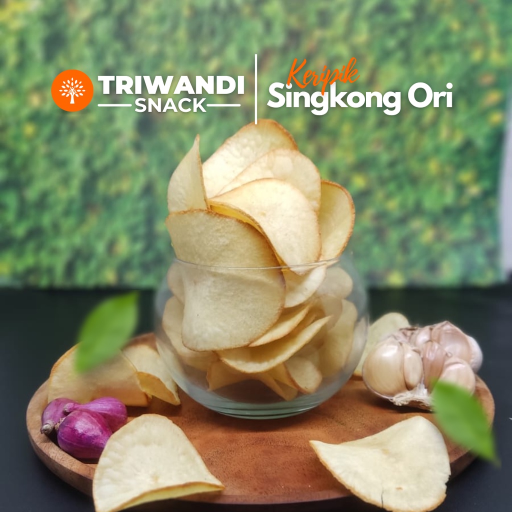 

Keripik singkong asin original keripik renyah kemasan 100 - 250 gr TRIWANDI SNACK oleh oleh bandung