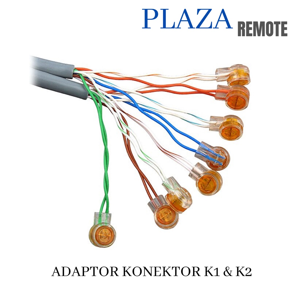 50 PC RJ45 ETHERNET KONEKTOR K1 &amp; K2 CRIMP CONNECTION TERMINAL