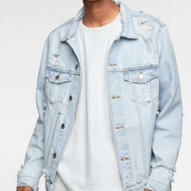 Denim Jacket Zara Man Original | Shopee 