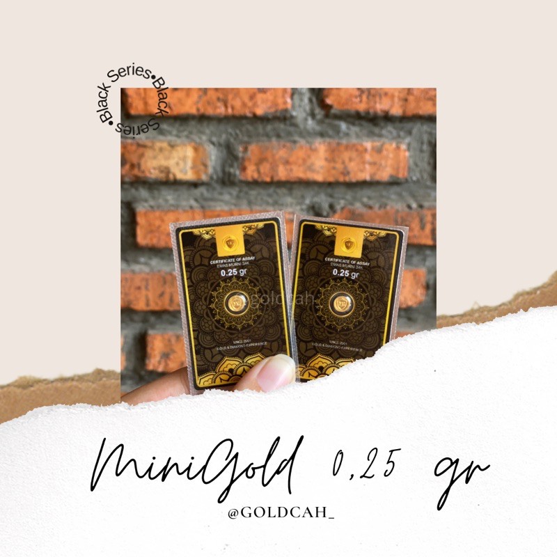 Minigold Koin Emas Murni Mini 24 Karat Logam Mulia- 0,25 gr
