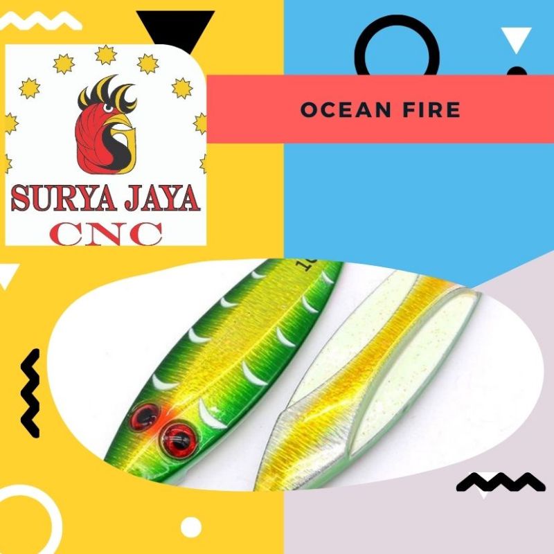 Cetakan Metal Jig OCEAN FIRE 400,500 gram