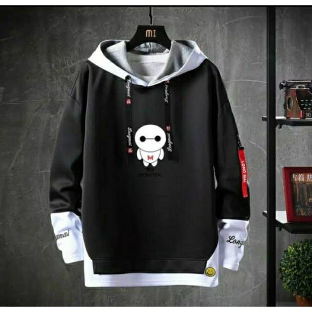 Sweater Katun Pria Grosir Keren - Big Monster Katun