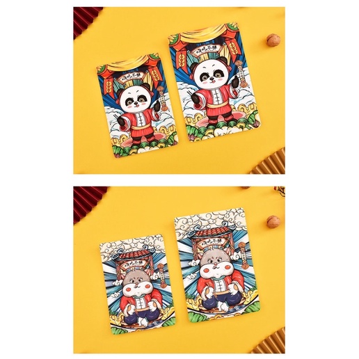 Plastik Zipper bag motif PANDA lucu standing pouch kekinian | zipper bag lucu imut