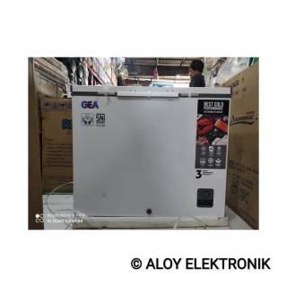 Jual Gea Ab R Chest Freezer Box Lemari Pembeku Liter New Type Indonesia Shopee Indonesia