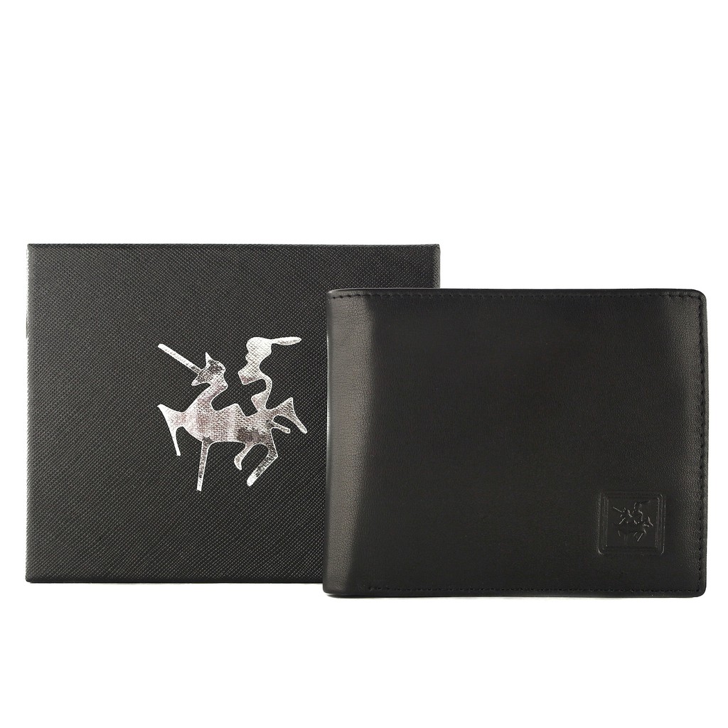 TOKOKOE - Dompet Pria model Tidur bahan Kulit Premium Dompet Lipat - David Jones 38-918 Black