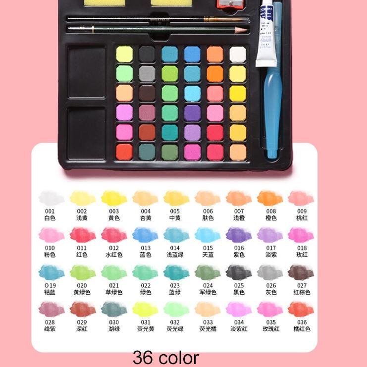 

Barang Pilihan.. NEW 36/48Water Color Set - Alat Cat Air Set (Termasuk Kuas dan Kertas Gambara)