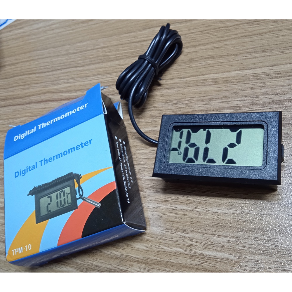 Pengukur Suhu Digital Termometer Aquarium dengan Kabel 1M - TPM-10