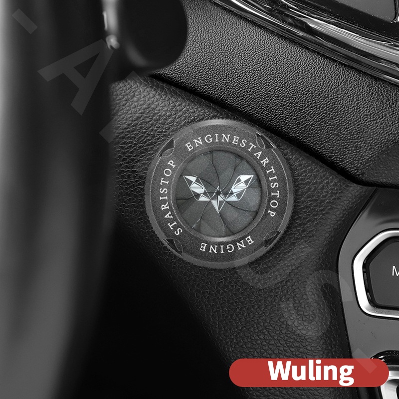 Wuling Car Lgnition Switch Ring Mesin Start Stop Tombol Metal Protect Cover Untuk Cortez Almaz Confero s Confero