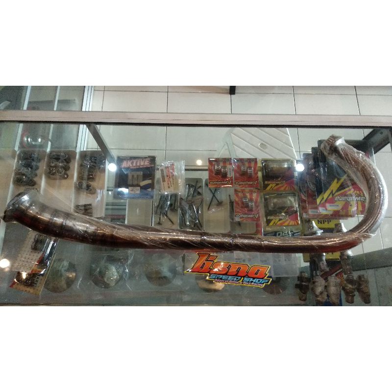 Leher Kenalpot satria FU type C Las cacing ( 155cc - 200cc )