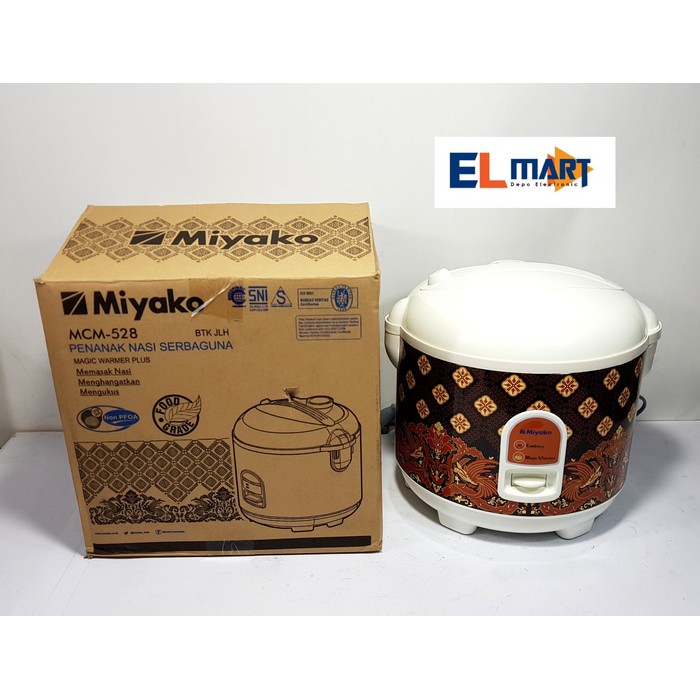 Miyako magic com 3in1 1,8L MCM528 batik Penanak Nasi Rice Cooker 1,8 Liter MCM 528