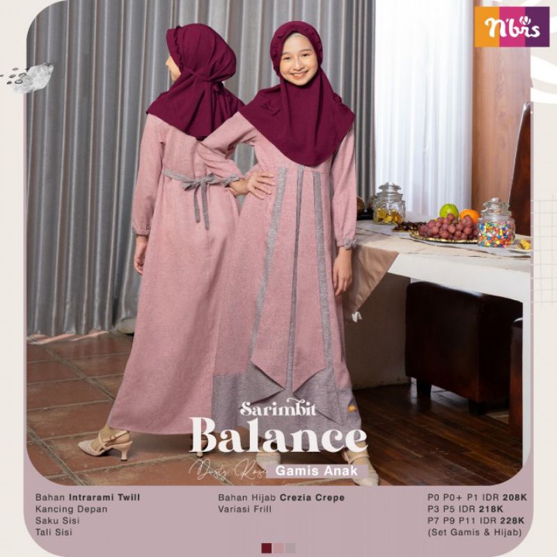 BALANCE NIBRAS GAMIS ANAK SARIMBIT