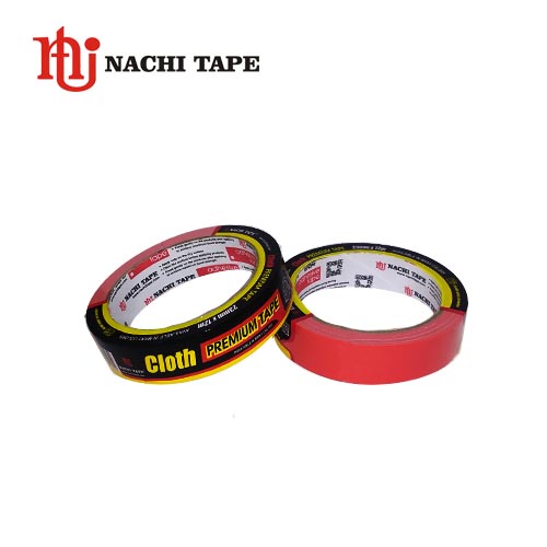 

Nachi Cloth Premium Tape Lakban Kain Isolasi Plakban Selotip 23mm x 12m Red